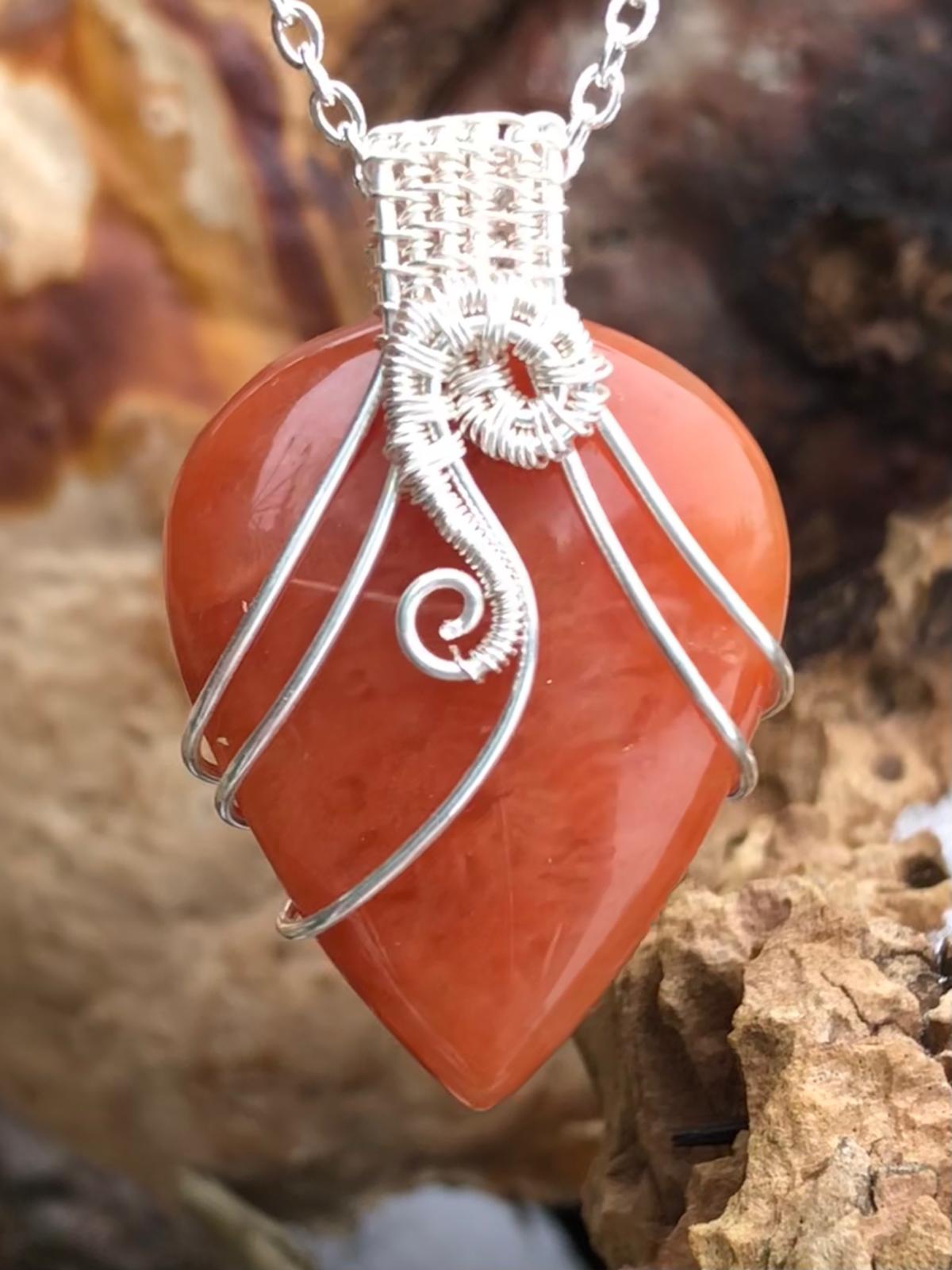 avanturín červený šperk 